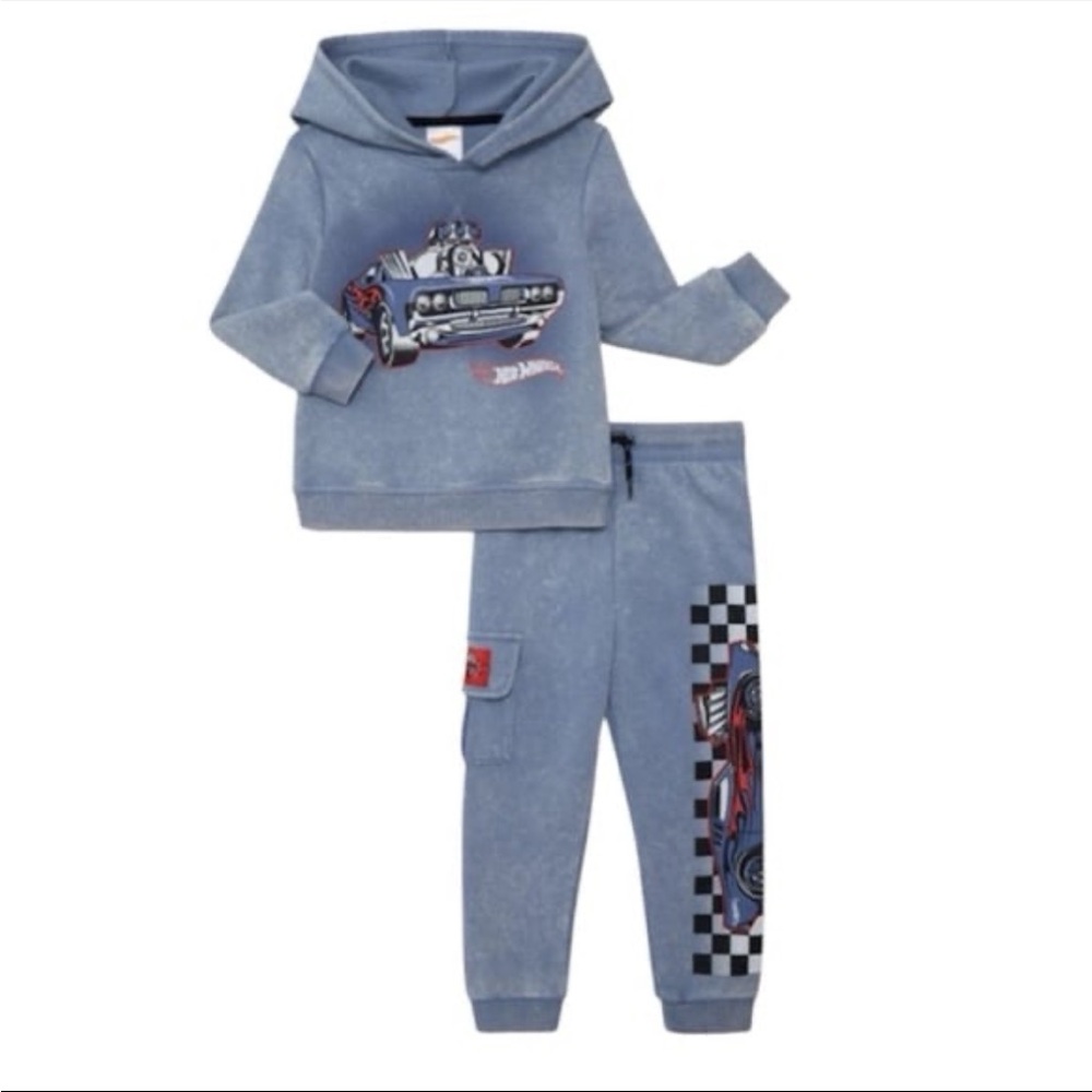 Boys 2T Hot Wheels Hooded Jogger Set